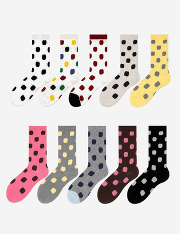 Polka Dot Crew Socks - DippedShop Wholesale - #1891