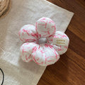 Stylish Polka Dots Sponge Flower Hair Tie MK2BLW6W6HHT19
