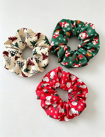 Christmas Tree Hair Scrunchies - DippedShop Wholesale - #5203