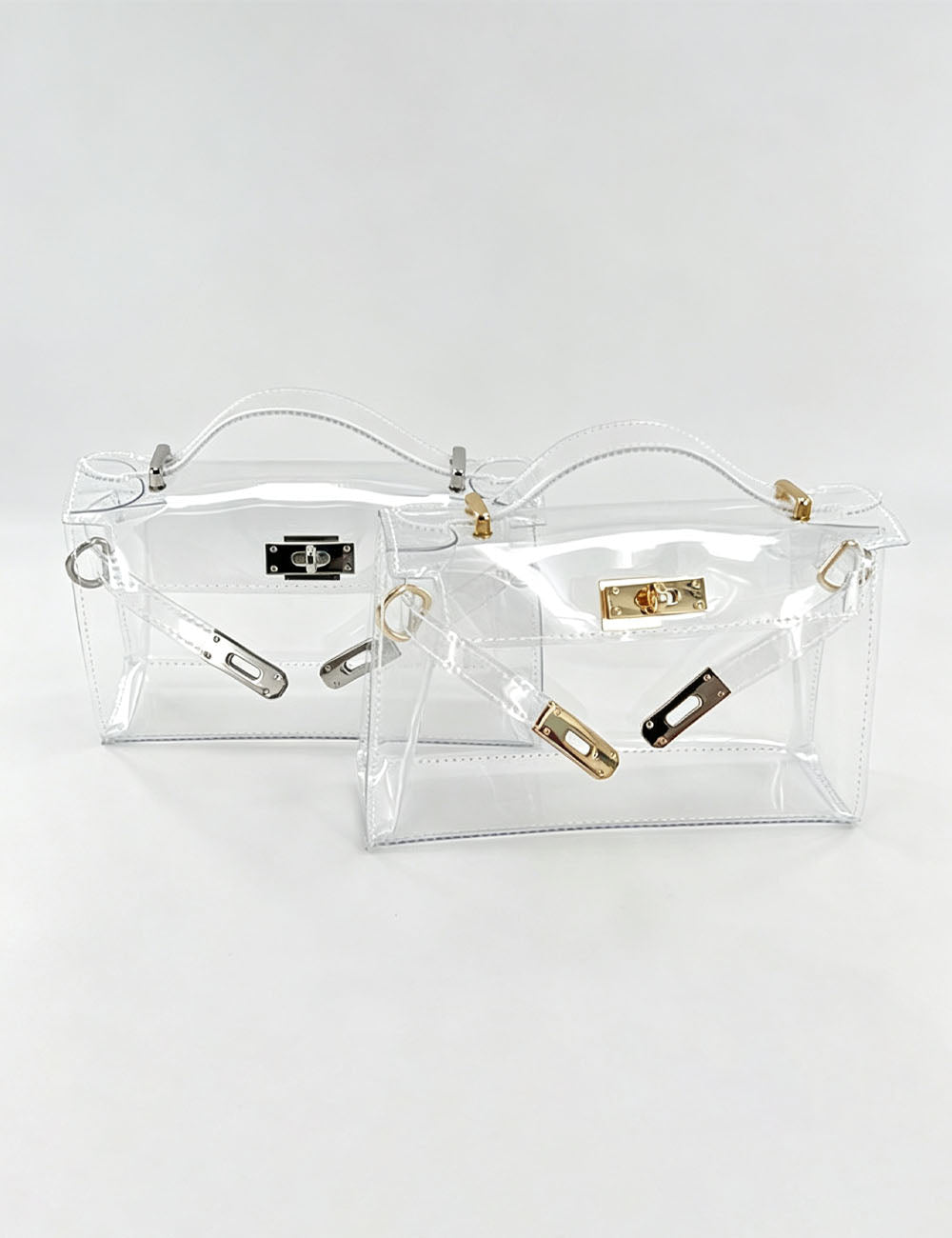 Classic Solid Color Clear Shoulder Bag 6W10BBG1965