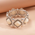 Turquoise Beaded Stretch Bracelet - DippedShop Wholesale - #1059