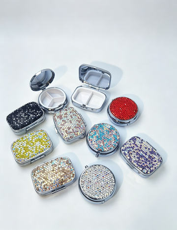Rhinestone Metal Storage Case - DippedShop Wholesale - #7267