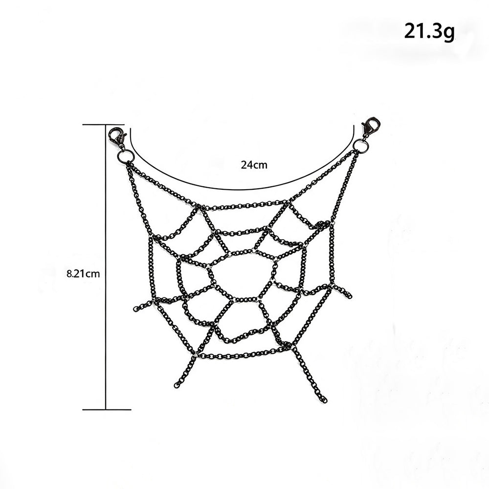 Dark Gothic Spider Web Layered Pants Chain 6W10BBC836