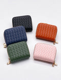 Woven Zipper Card Holder Wallet - DippedShop Wholesale - #8131