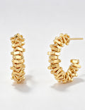 Vintage Gold Ingot C-shape Earring 6W6JER581