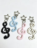 Cute Polka Dots Star Music Note Keychain Bag Charm 6W10BBC732