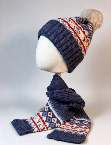 Knit Hat Scarf Set - DippedShop Wholesale - #4915