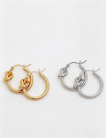 Knotted Hoop Earrings - DippedShop Wholesale - #4755