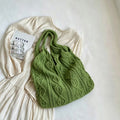 Simple Solid Color Large Capacity Tote Bag 6W10BBG1769