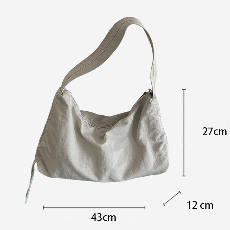 Casual Solid Color Nylon Shoulder Bag 6W10BBG1362