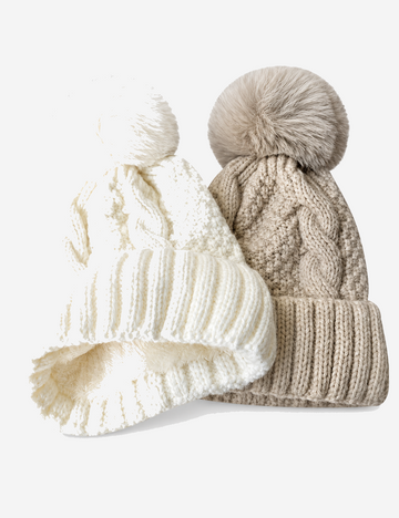 Minimalist Solid Color Fold-Over Cuff Knit Hat 6W6HAT632