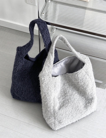Retro Woolen Large Capacity Commute Tote Bag 6W10BBG2490
