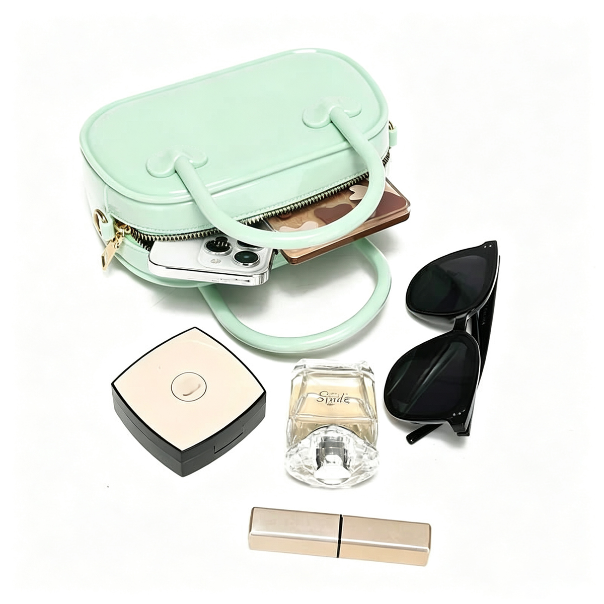 Fashion Solid Color Jelly Clear Tote Crossbody Bag 6W10BBG2112