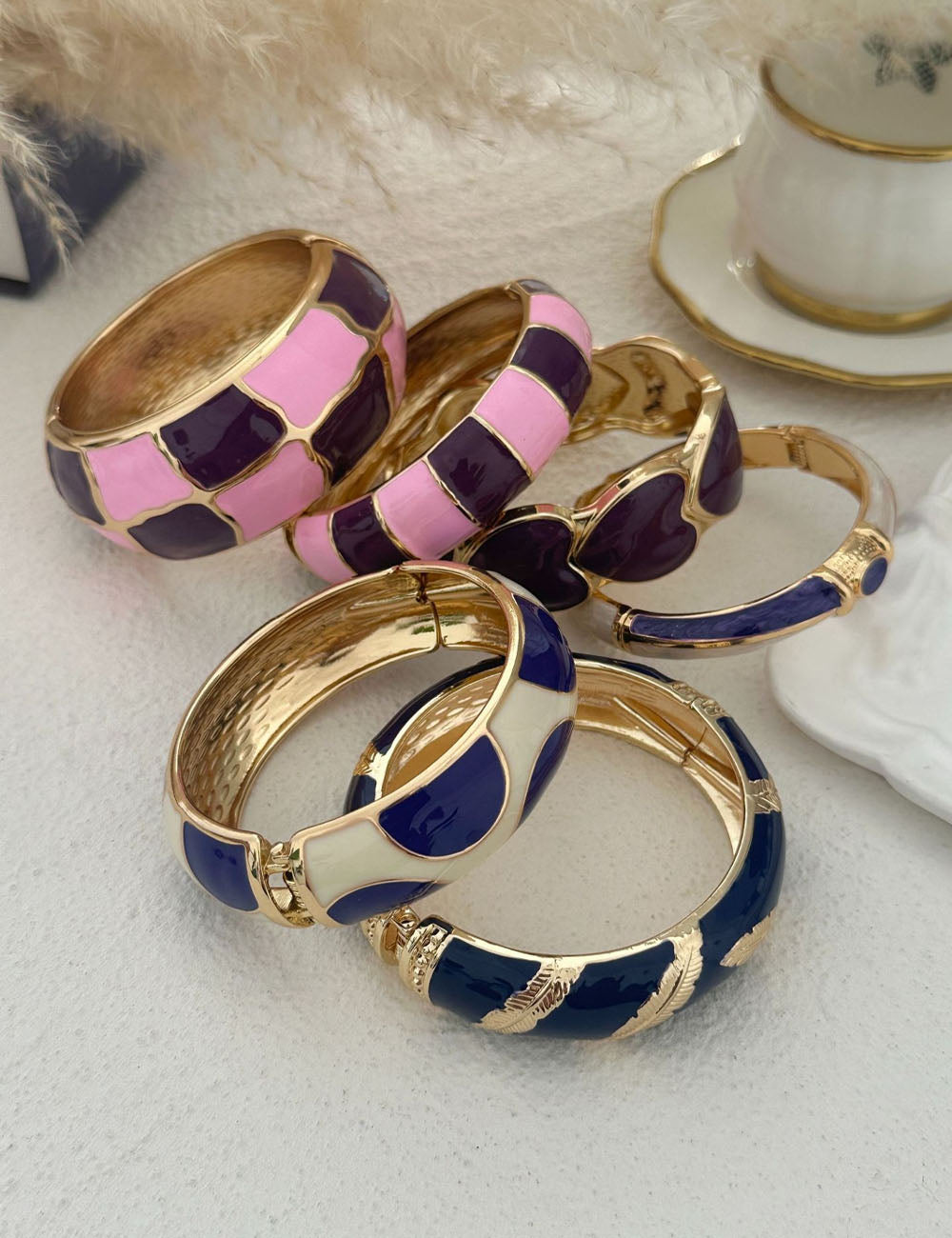 Geometric Enamel Bracelet - DippedShop Wholesale - #5683