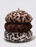 Leopard Print Beret Hat - DippedShop Wholesale - #8099