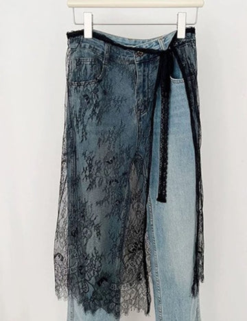 Mesh Lace Wrap Skirt - DippedShop Wholesale - #3251