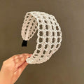 Boho Style Woven Hollow Out Wide Headband 6W6HBD302