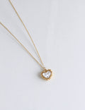 Cute Heart Shell Pendant Gold Plated Necklace 6W6JNC1079