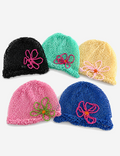 Dopamine Hand Crocheted Floral Knit Hat 6W6HAT630