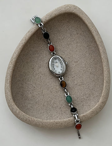 Oval Beaded Bracelet Watch - DippedShop Wholesale - #5763