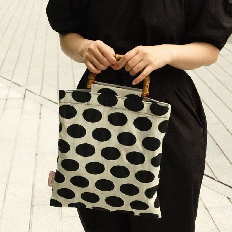 Bamboo Handle Handbag - DippedShop Wholesale - #0339