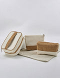 Stylish Color Block Canvas Cosmetic - DippedShop Wholesale - #9907