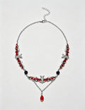 Vintage Halloween Gothic Bat Pumpkin Necklace 6W6JNC881