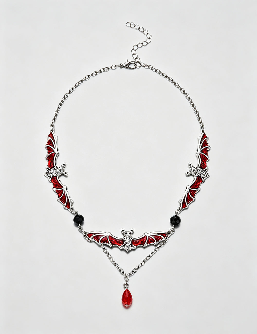 Vintage Halloween Gothic Bat Pumpkin Necklace 6W6JNC881