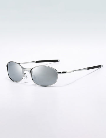 Oval Frame Polarized Cat-eye Sunglasses MK2PPIM6W6GSG206