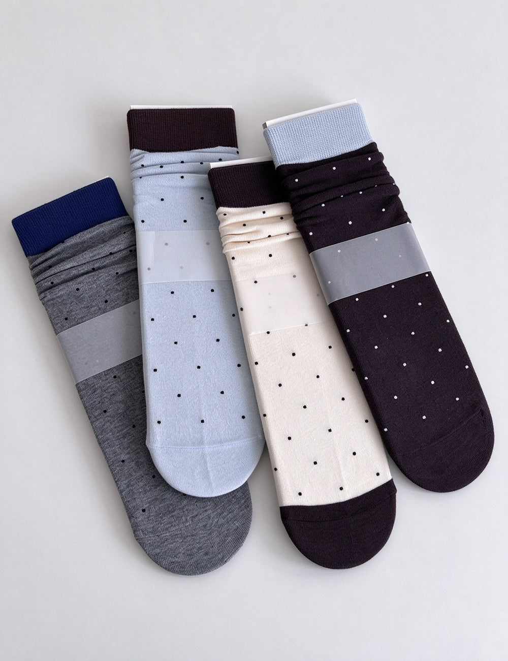 Slouchy Polka Dot Socks - DippedShop Wholesale - #6403