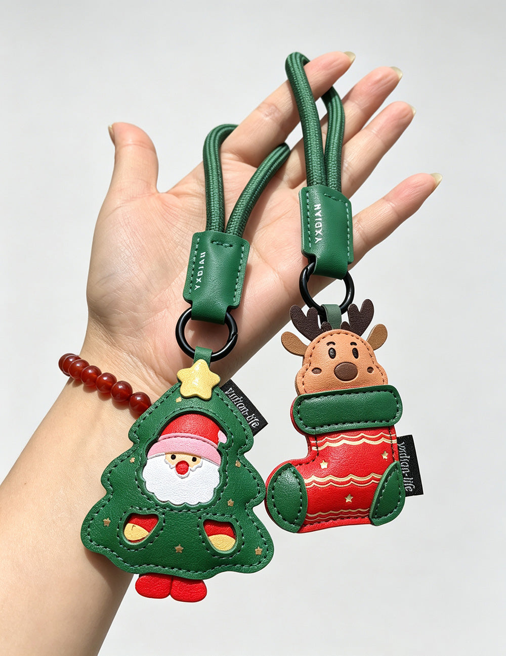 Creative PU Leather Christmas Stocking Ornament S6H7HBW562