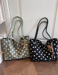 Large Polka Dot Tote Bag - DippedShop Wholesale - #4867