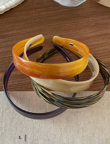 Acetate Wide Headband - DippedShop Wholesale - #0355