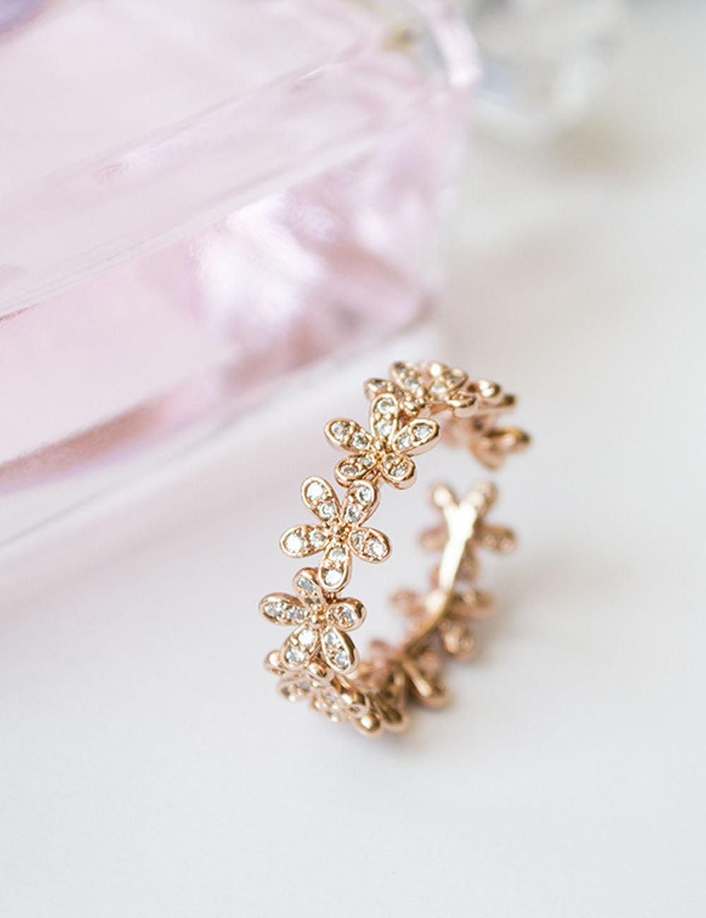 Daisy Zircon Open Ring - DippedShop Wholesale - #2595