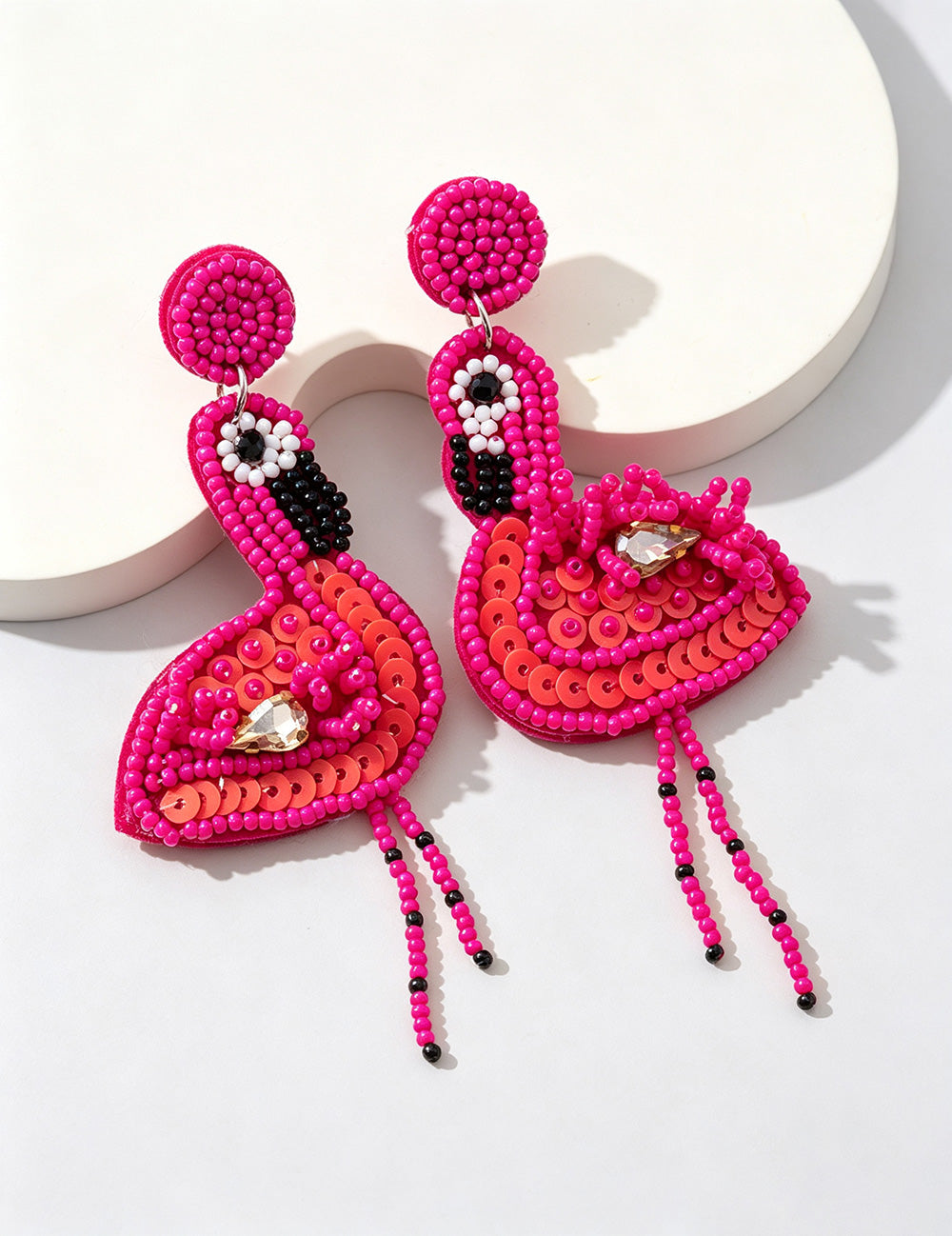 Flamingo Pendant Dangle Earrings - DippedShop Wholesale - #6883