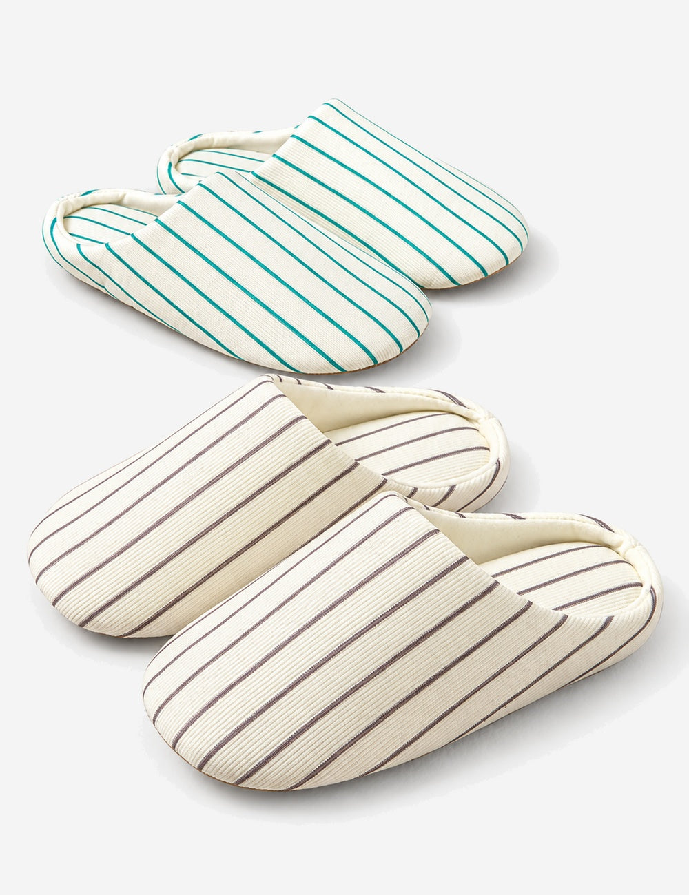 Striped Non-Slip Indoor Slippers - DippedShop Wholesale - #5123