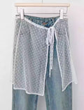 Lace Tie Side Wrap Skirt - DippedShop Wholesale - #1011