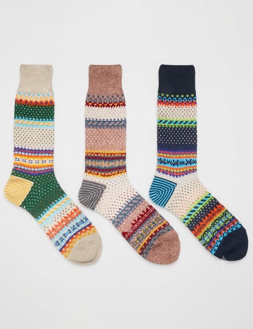 Vintage Print Crew Socks - DippedShop Wholesale - #4179