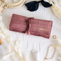 Soft Velet Solid Color Large Capacity Jewelry Case 6W13HSJ102
