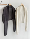 Solid Color Linen Shoulder Wrap Knit Shawl 6W6NSC125