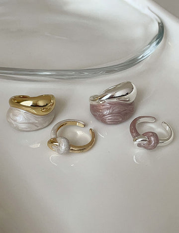Splice Enamel Open Ring - DippedShop Wholesale - #8835