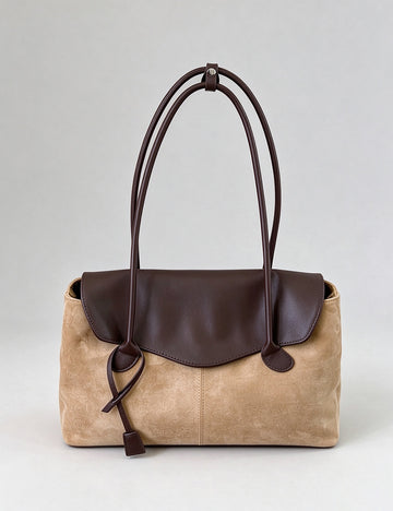 Minimalist Color Contrast Large Capacity Shoulder Bag 6W10BBG2412
