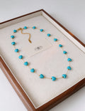 Boho Style Heart Turquoise Choker Necklace 6W6JNC967