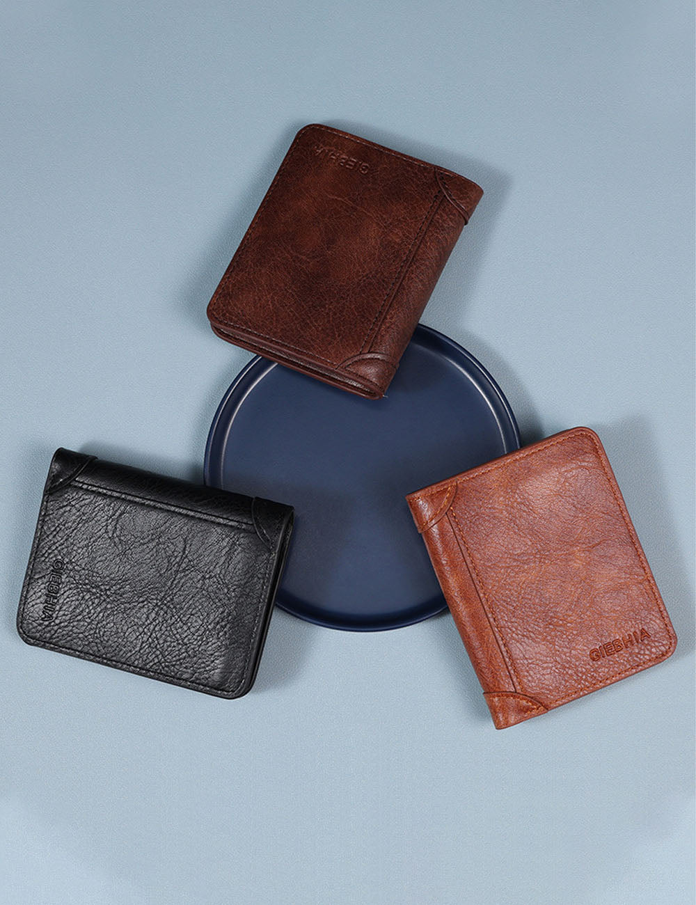 Minimalist Solid Color Multi Slot Card Holder Wallet 6S10BWB86