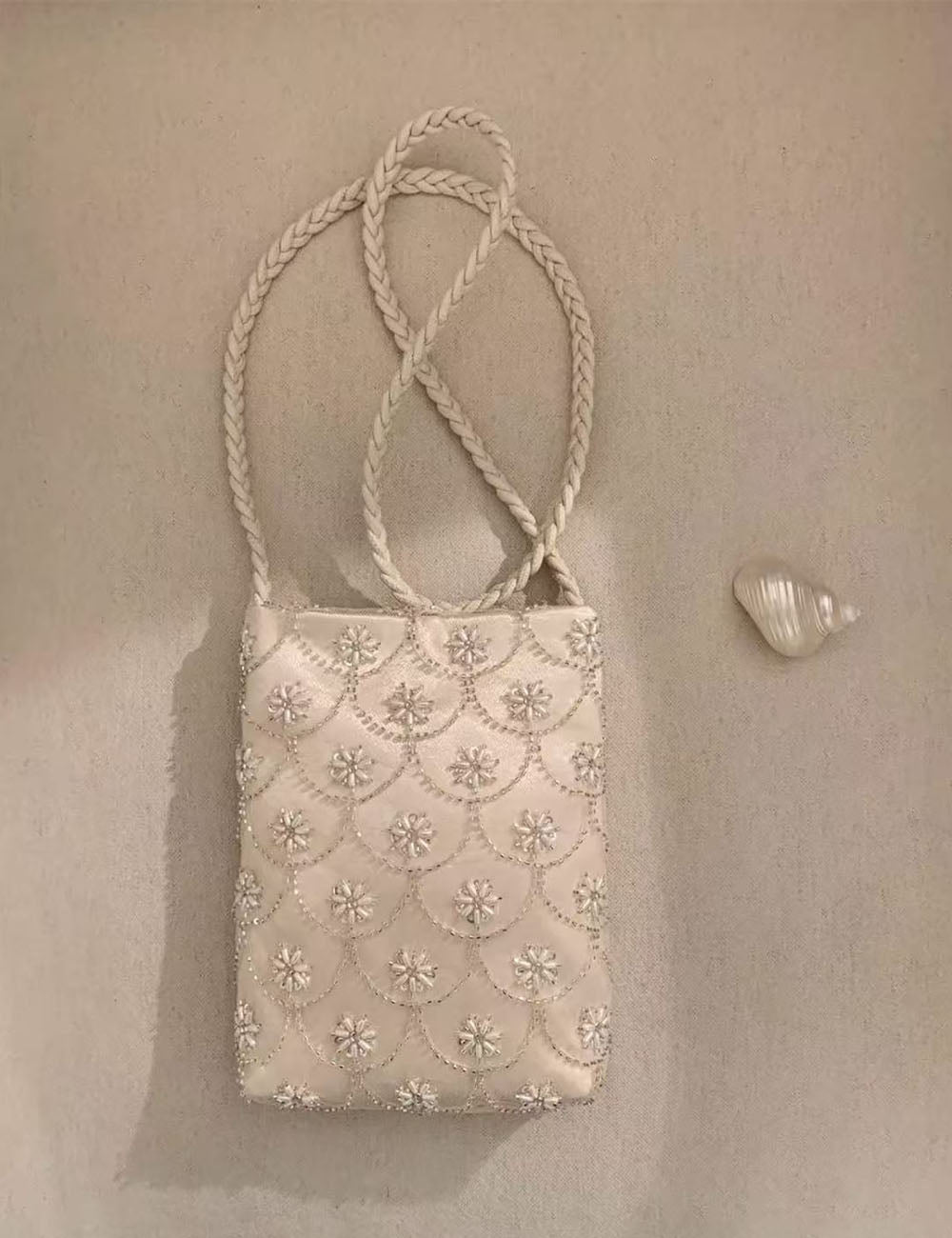 Floral Beaded Embroidery Evening Bag - DippedShop Wholesale - #0707