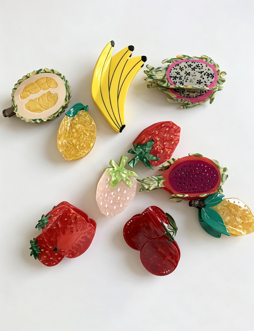 Cute Fruit Pattern Acetate Hair Claws 6W6HCP1216