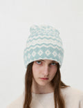 Vintage Fair Isle Warm Knit Beanie Hat 6W6HAT646