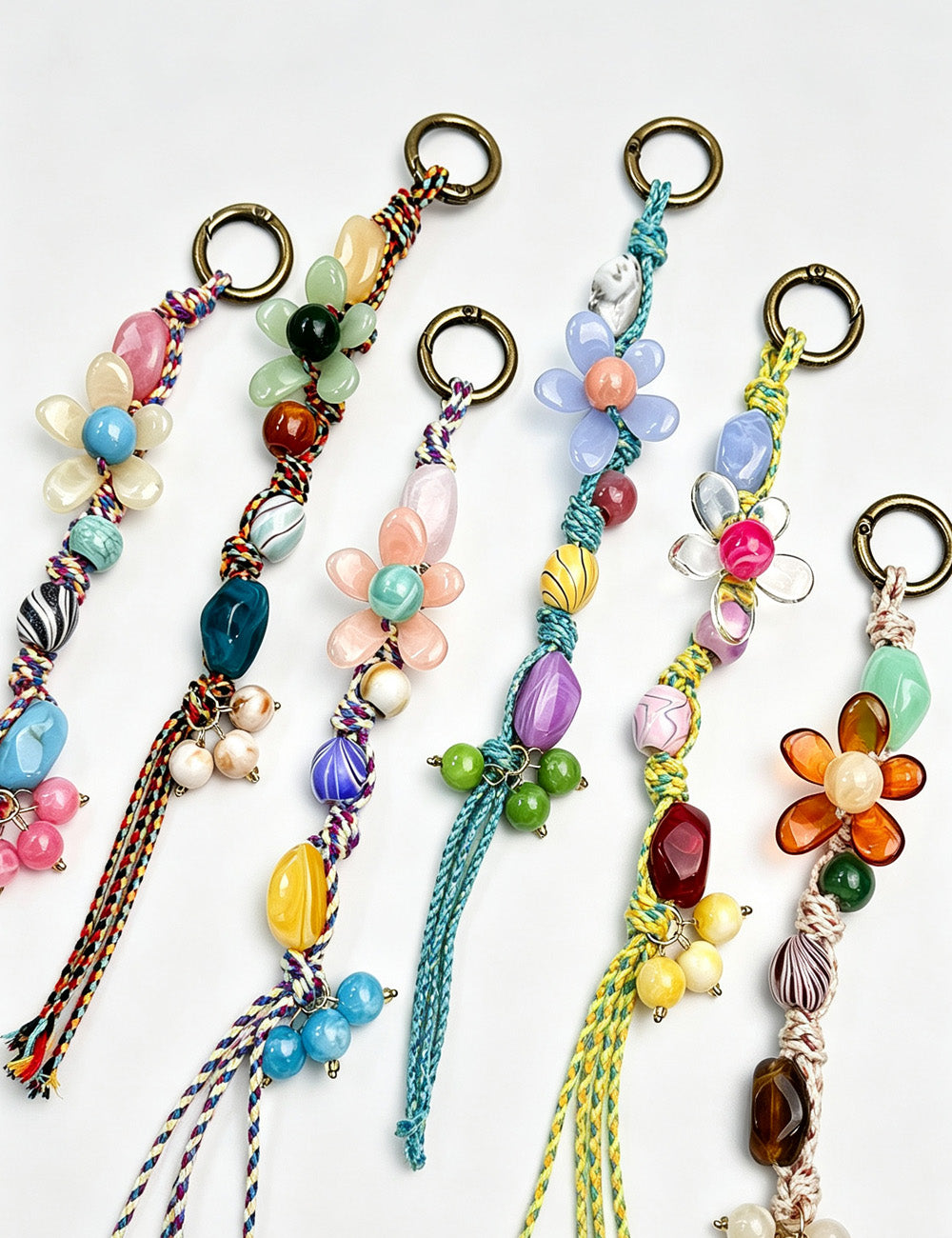 Flower Rope Tassel Bag Charm - DippedShop Wholesale - #0595
