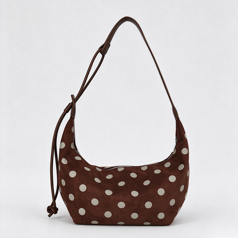 Trendy Crescent Polka Dot Commuter Tote Bag 6W10BBG2472
