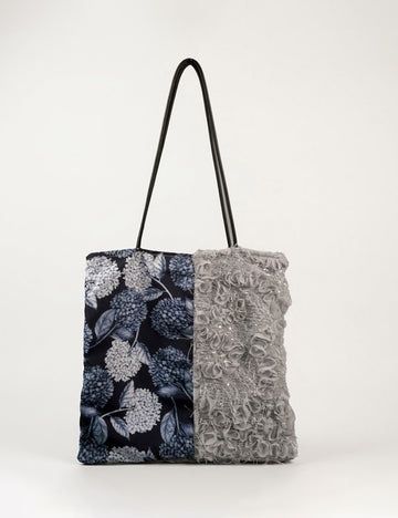 Vintage Hydrangea Print Lace Floral Shoulder Bag 6W10BBG1993